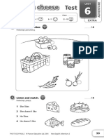 He Likes Cheese Test EXTRA ADV Unit 6