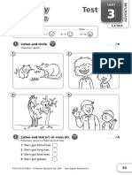 My Body and Face Test EXTRA ADV Unit 3