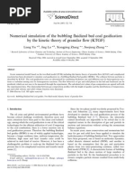 Download Numerical Simulation of the Bubbling Fluidized Bed Coal Gasification by the Kinetic Theory of Granular Flow KTGF by api-3799861 SN7141640 doc pdf
