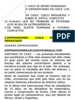 Futuro de La Educación Universitaria - Reflexión Del Conflicto Universitario en Chile