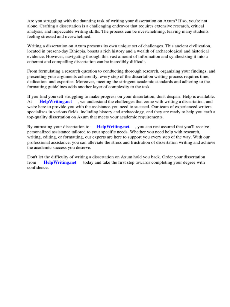 Dissertation sur axoum pdf thesis scribd