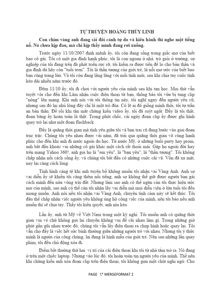 Hoc tap - Tu truyen Hoang Thuy Linh (truyện) | PDF