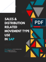 Sales & Distribution Related Movement Type Use in SAP