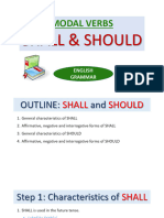 SHALL and SHOULD Modal Verbs PowerPoint Learn English With Africa February 2021