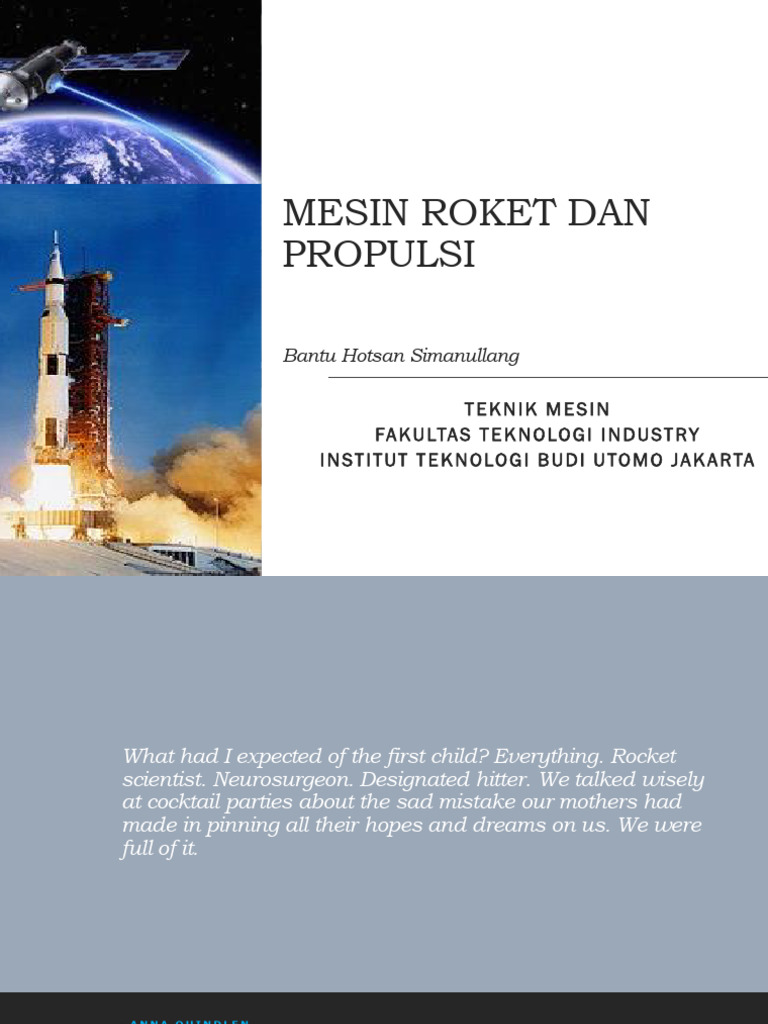 Prinsip dan Komponen Mesin Roket | PDF | Sains & Matematika