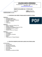 Plano de Ação - 3 Série - 1 Etapa 2024