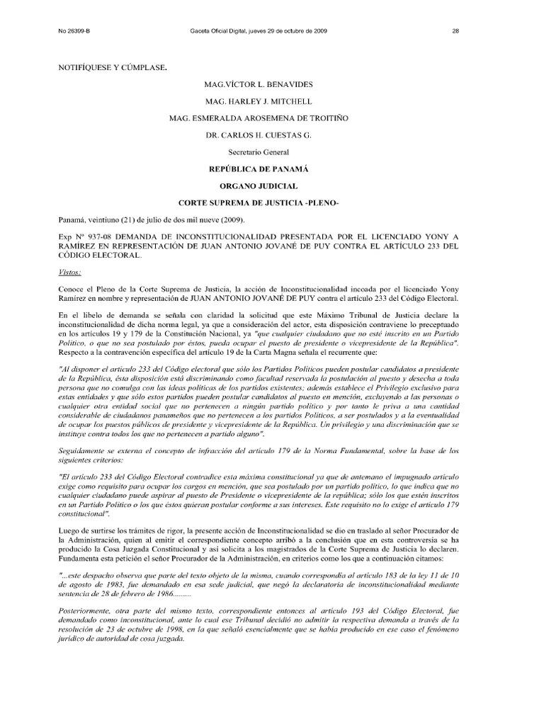 Sentencia Cosa Juzgada Constitucional | PDF
