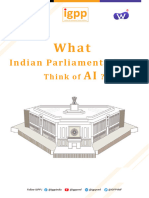 Summary of The Report - What Indian Parliamentarians Think of AI
