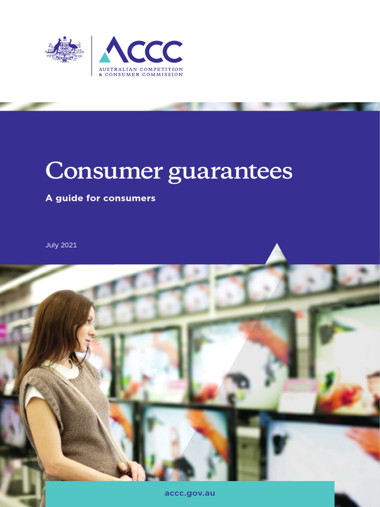 Consumer Guarantees A Guide for Consumers July 2021 PDF