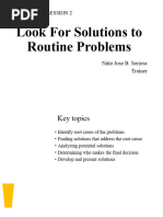 T 4 - Look For Solutions To Routine Problems - Nino Seriosa