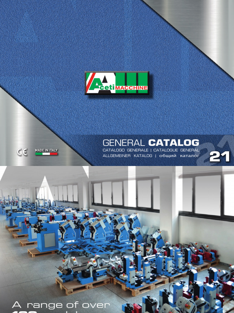 Aceti Macchine Catalogo Generale It | PDF