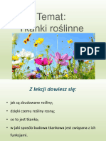 Tkanki Roślinne