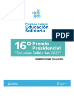 Experiencias Escuelas Solidarias 2023