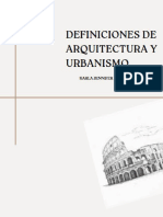 Definiciones de Arquitectura y Urbanismo - Karla Murillo