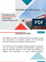 Competition Act 2002 & Cci