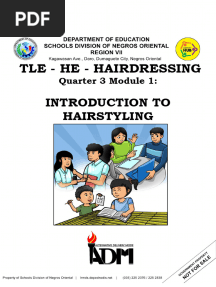 HE HAIRDRESSING 10 Quarter 3 INTRO TO HAIRSTYLING