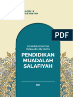 Pendidikan Muadalah Salafiyah Dokumen Sistem Penjaminan Mutu (Tim Penyusun) (Z-Library)