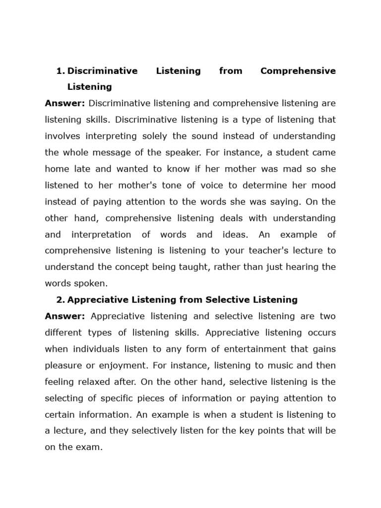 discriminative-vs-comprehensive-vs-appreciative-vs-selective-listening
