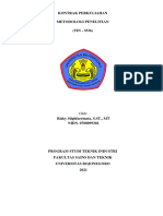 Kontrak Perkuliahan Metodologi Penelitian