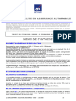 Mémo Synthèse Risque Routier (AXA)