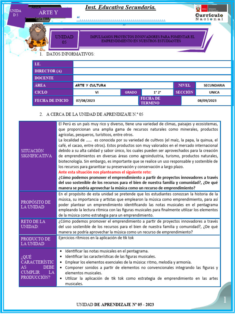 1º 2° Unidad 05 - Ayc | PDF | Aprendizaje | Software de la aplicacion
