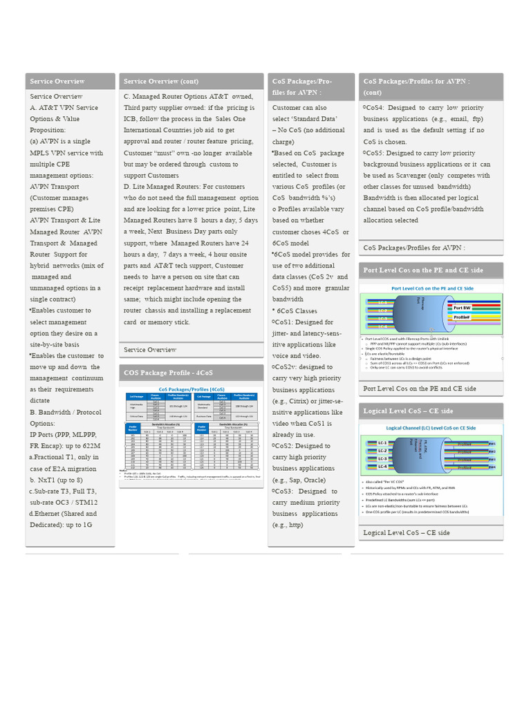 AT&T AVPN Service Overview | PDF | I Pv6 | Networking Standards