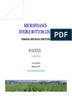 Microfinance Double Bottom Line