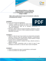 Taller - Fase 2 - Producción de Rayos X, Decaimiento Radiactivo y Desintegración Nuclear