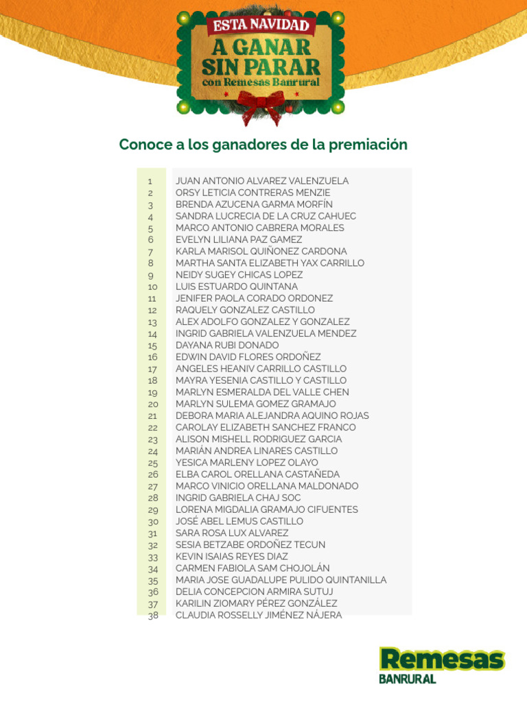 listado de ganadores PDF