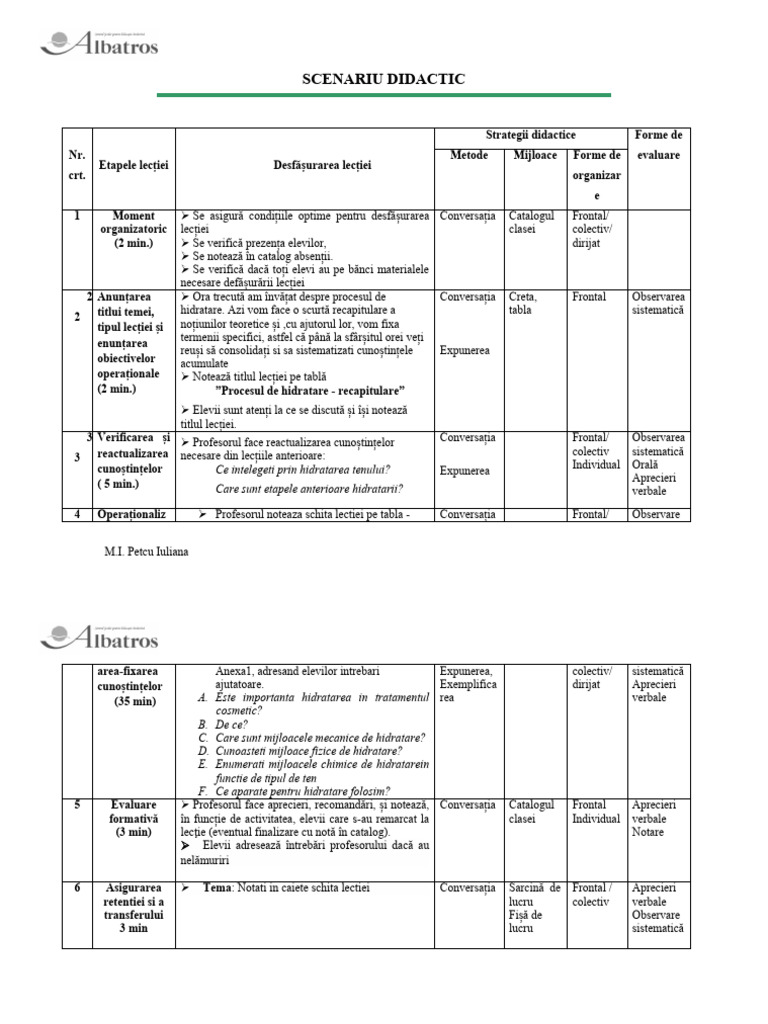 Plan de Lectie Recapitulare | PDF