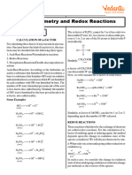 Stoichiometry and Redox Reactions