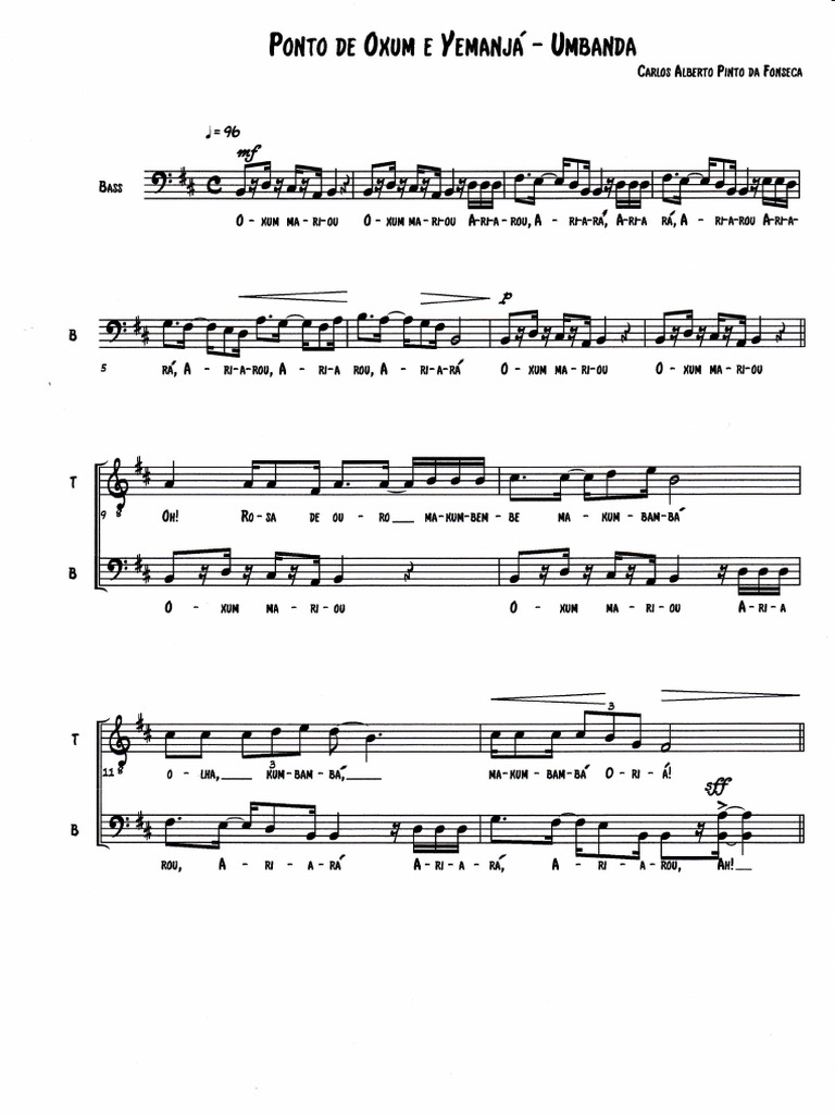 Ponto De Oxum Yemanja Capf Pdf