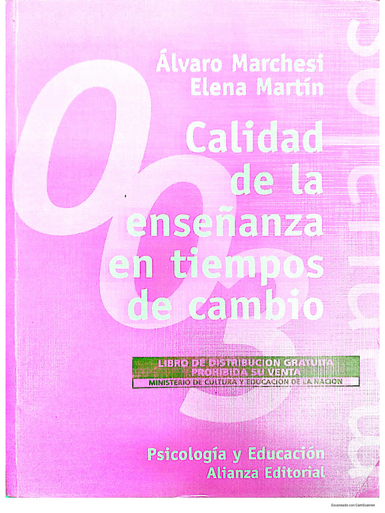 Calidad de La Enseñanza en Tiempos de Cambio | PDF