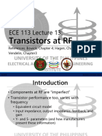 Ece113 Lec13 Transistors at RF
