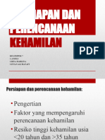 Persiapan Dan Perencanaan Kehamilan