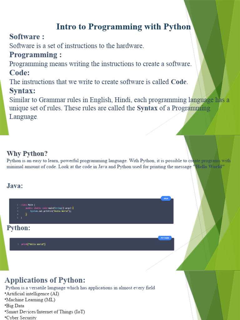 Introduction To Python | PDF | Boolean Data Type | Programming