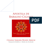 Apostila de Baralho Cigano - Intermediario - Tsara - Raio - Luz - Oriente - 2018