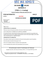 2023 MS P2 Pure Mathematics Zimsec Tuks and MR Share