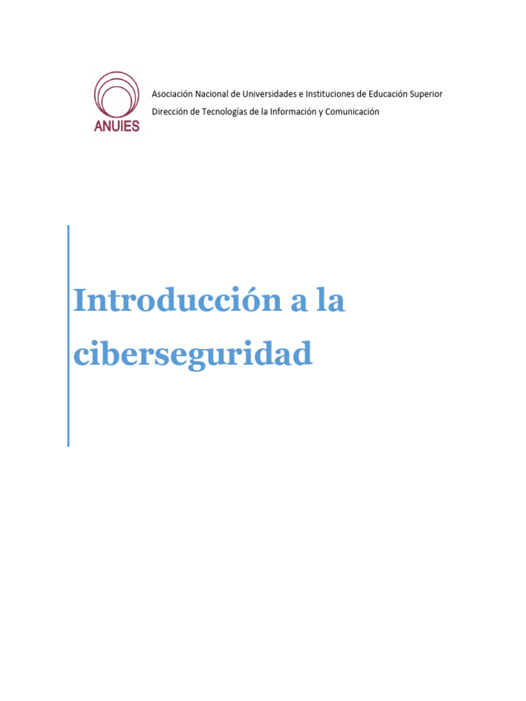 Introduccion Ala Ciberseguridad V2 Pdf Seguridad La Seguridad