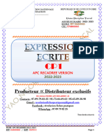 Expression Ecrite Cp1(0)