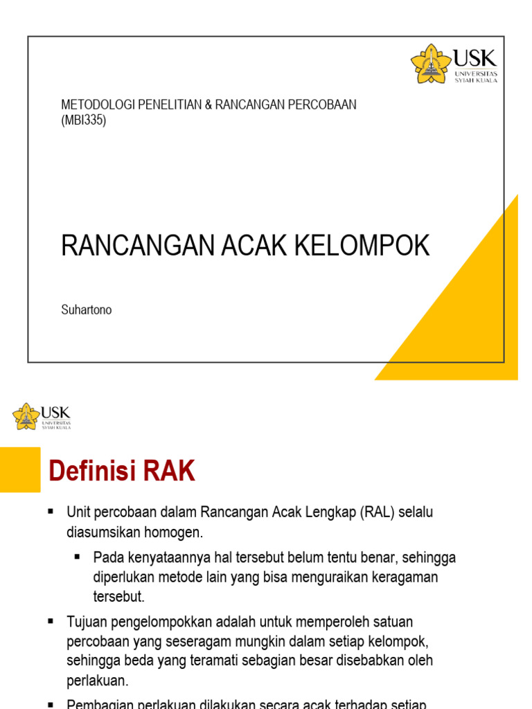 Perbandingan RAK dan RAL dalam Penelitian | PDF