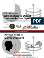 Ece141 Lec01 Introduction To Digital Communication Systems