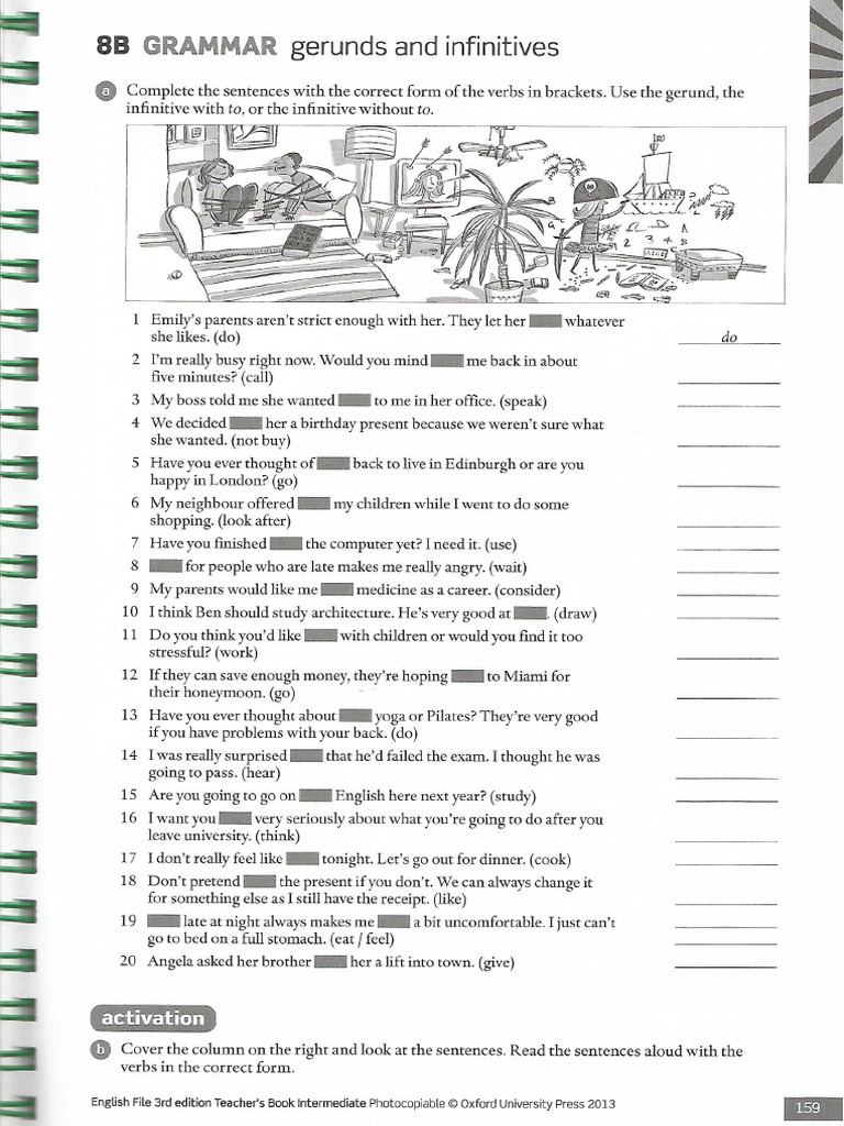 8B GRAMMAR Gerunds and Infinitives | PDF