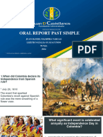 Oral Report Past Simple - Diapositivas