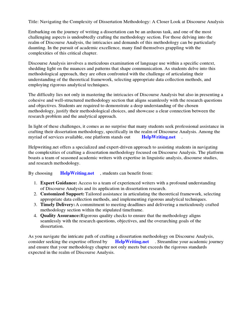 Discourse intelligence overview