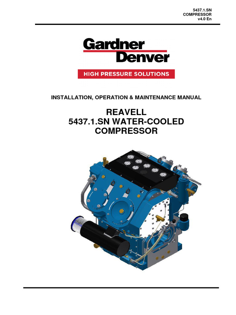 Manual CompressorGardner Denver5437 | Download Free PDF | Piston | Valve