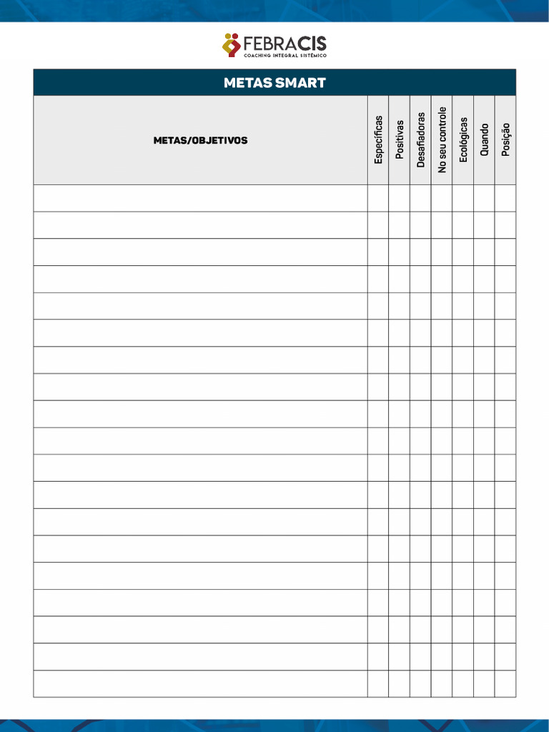 Metas SMART Metas e Objetivos | PDF