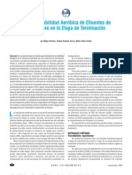 Tratabilidad aeróbica de RILES de curtiembre