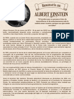 Biografía Albert Einstein