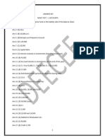 Answer Key Mock Test - 1 Accounts (Y)